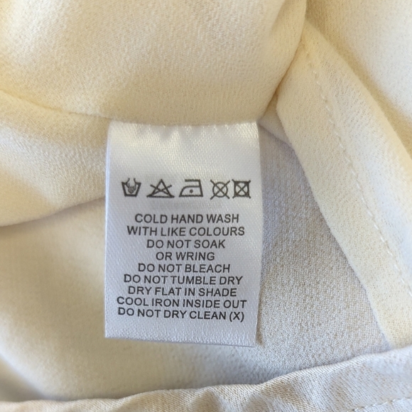 Meshki Halter Satin Slip Dress Champagne Cream Size XL evening wedding party - Picture 9 of 11